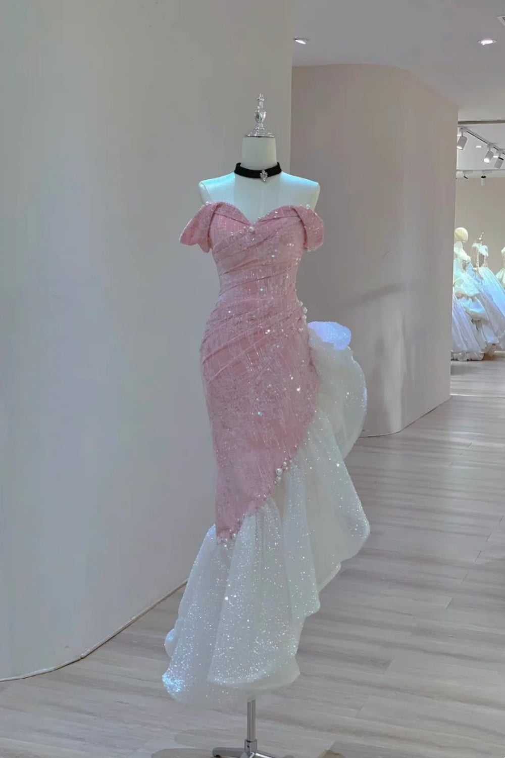 Customized Size and Color New Fashionable High End Long Dress NV6487