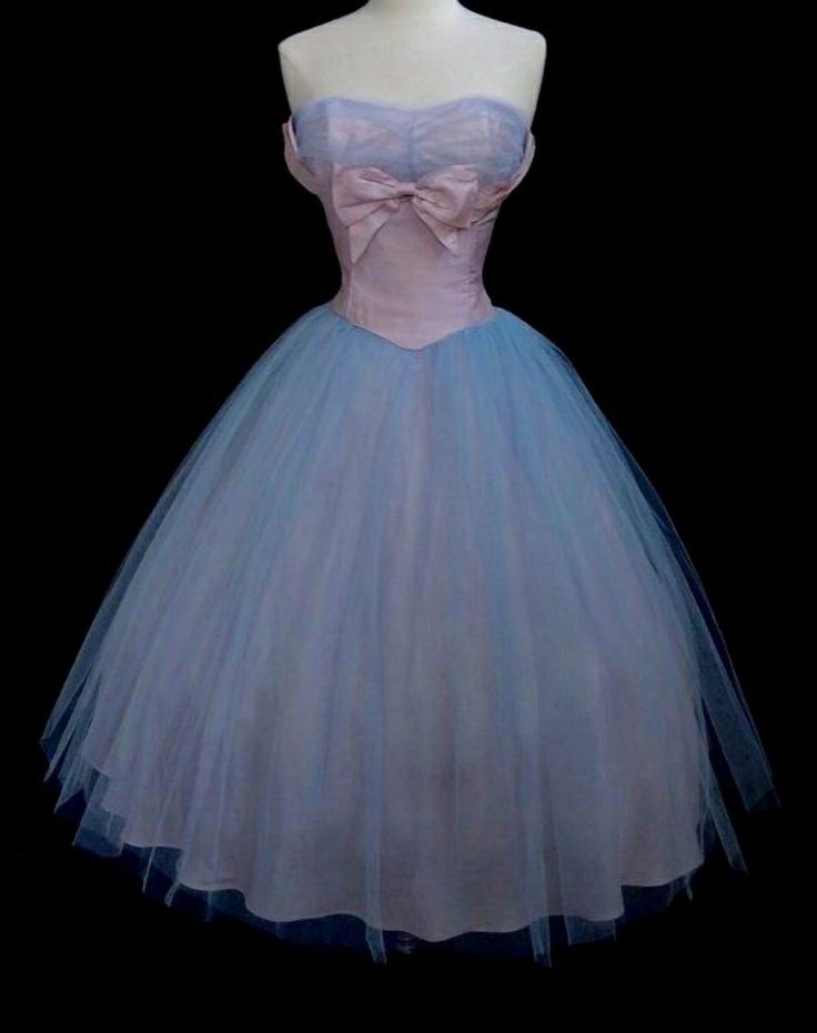 NiceVestidos--Blue Pink Short Tulle Midi/Crop Homecoming Dress Nv5597