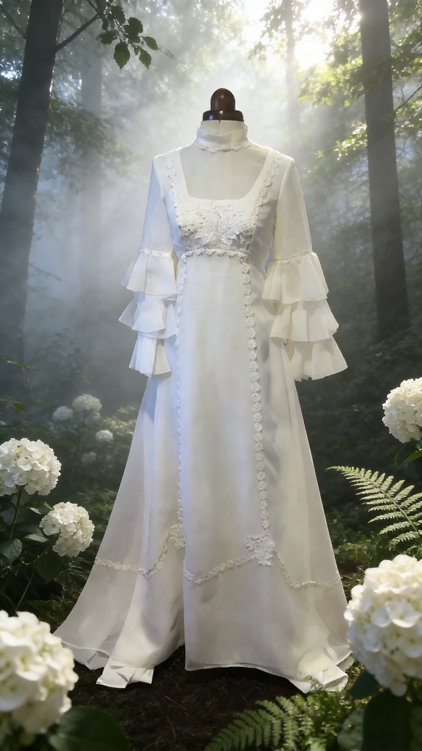 Weißes langes Retro-Abendkleid NV6811