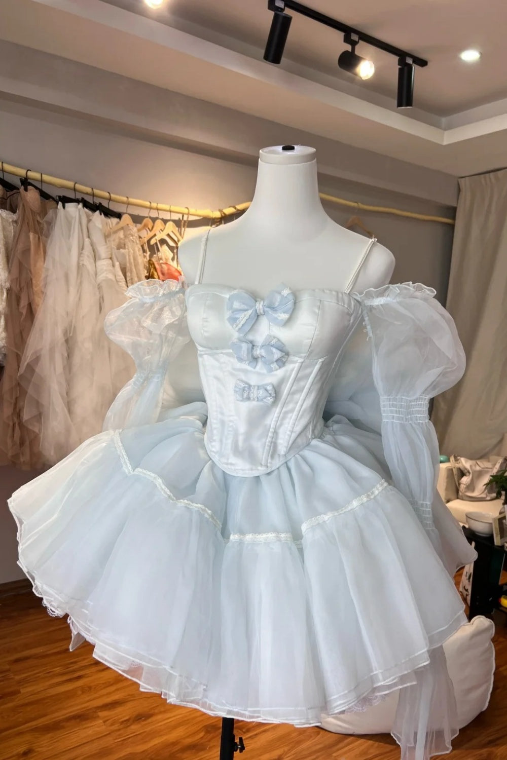 New short tulle princess dress, birthday dress, back-to-school dress NV6644