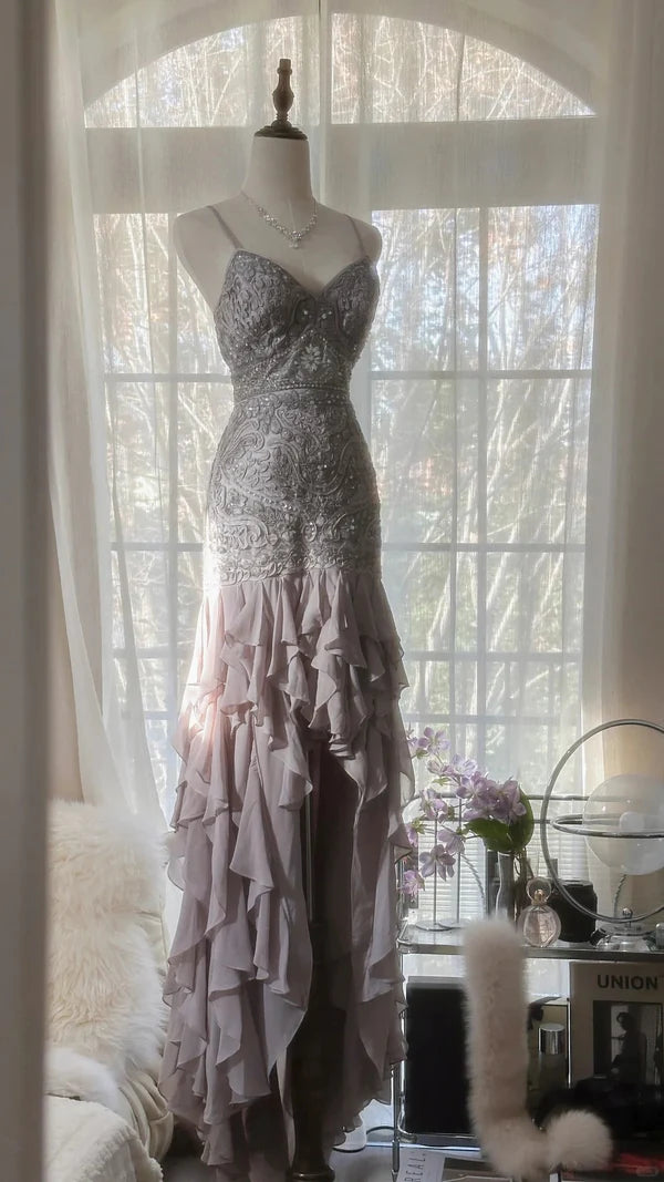 Vintage Evening Dresses, Sleeveless Long Party Gowns nv4332