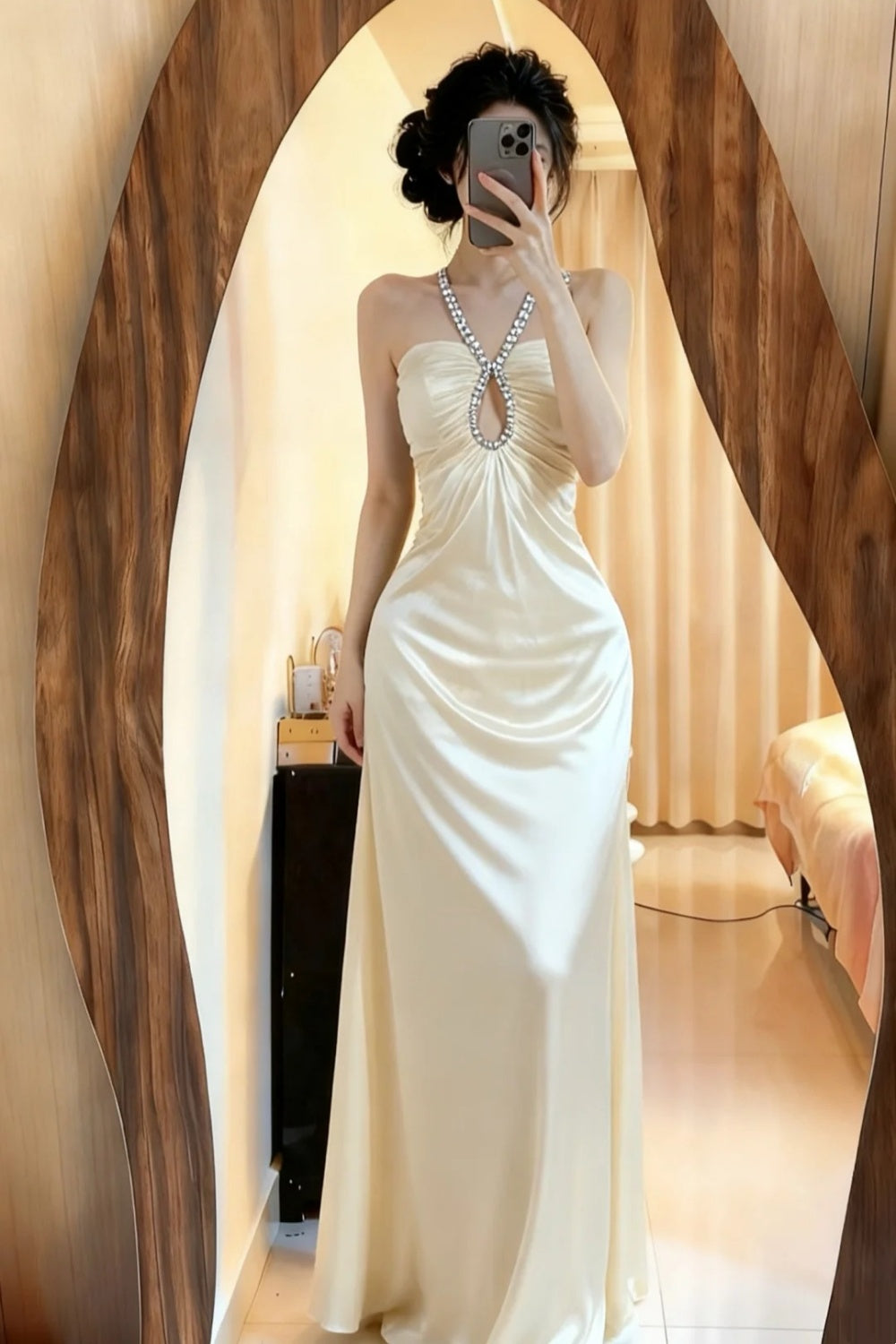 NiceVestidos - Robe de bal longue à bretelles NV5984