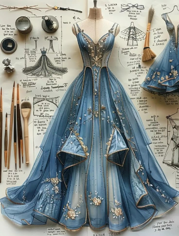 Blaues Retro-Mode-Applikation Herzausschnitt Exquisite Perlenapplikation A-Linie Spaghettiträger Tüll Langes Ballkleid Abendkleid nv3765