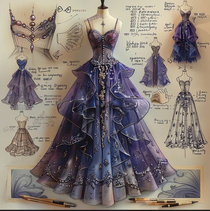 Lila Mode Gradient Herzförmiger Ausschnitt Exquisite Perlen A-Linie Spaghettiträger Tüll Langes Ballkleid Abendkleid nv3763