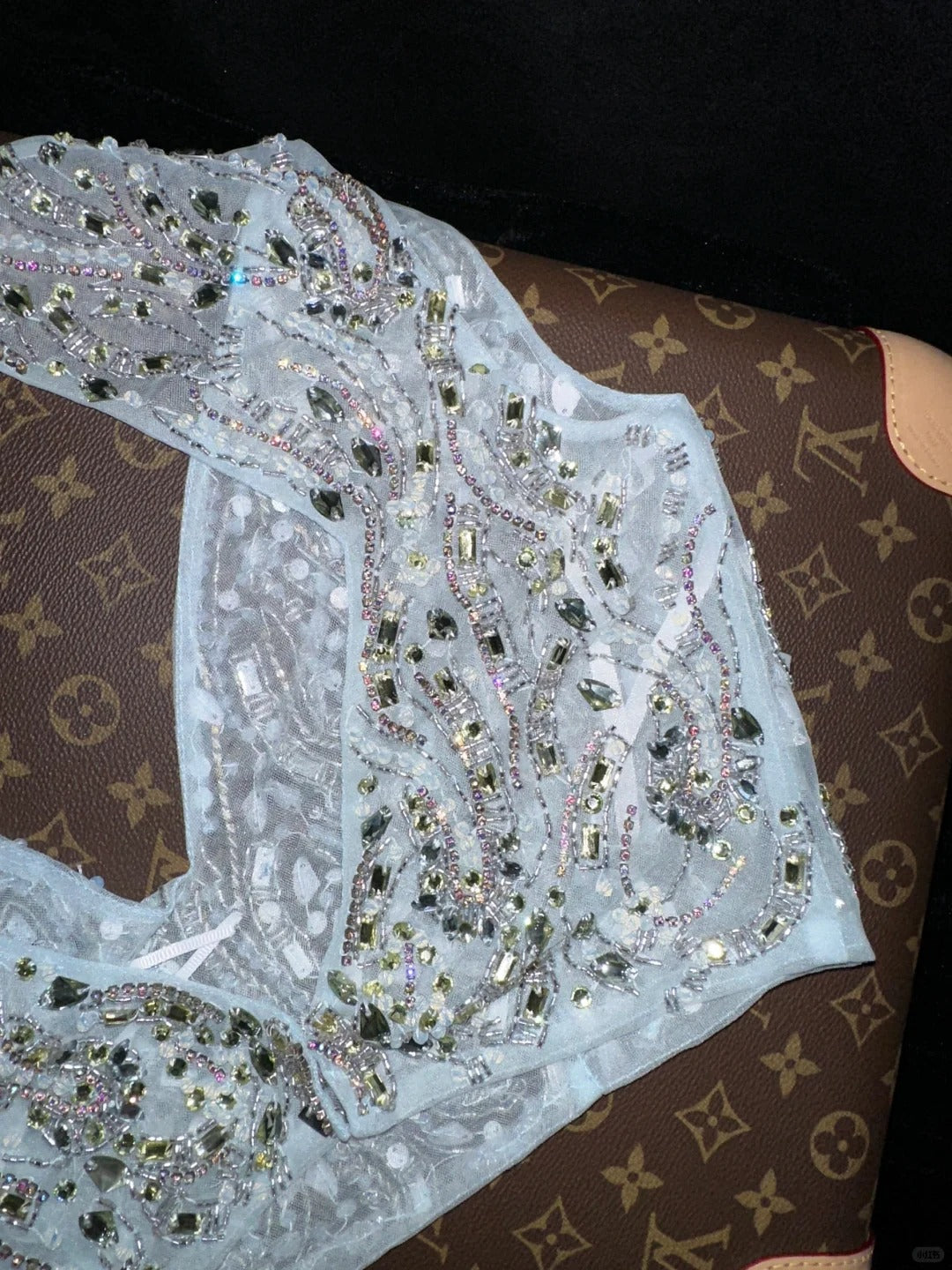 Robe de soirée longue en tulle bleu magnifique et tendance nv4309