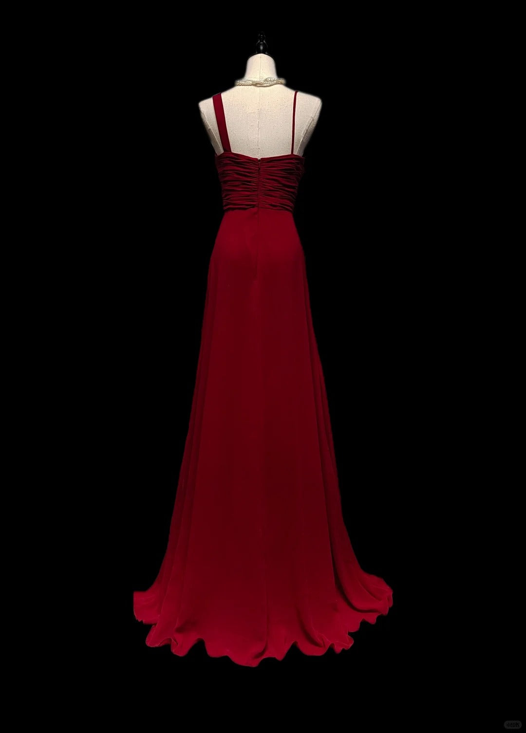 Rot Elegant Schöne Exquisite Floral Lange Bodenlangen Chiffon Tüll Ballkleid Abendkleid Partykleid Ballkleid nv3982