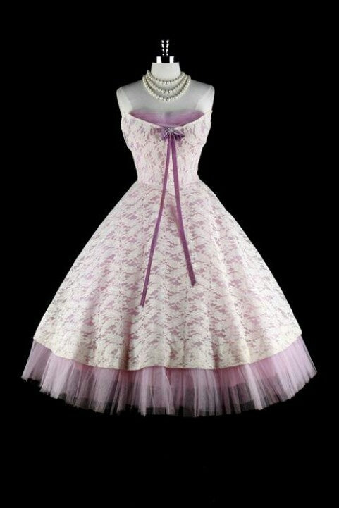 NiceVestidos--Pink Lace Short Tulle Midi/Crop Homecoming Dress Nv5598