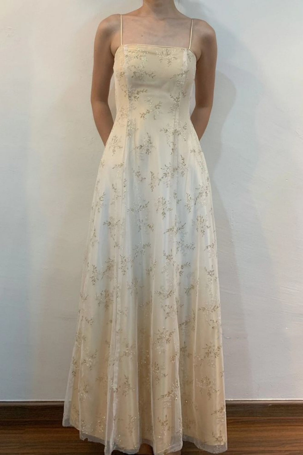 NiceVestidos--Gradient Delicate Floral Long Tulle Prom Dress nv5575