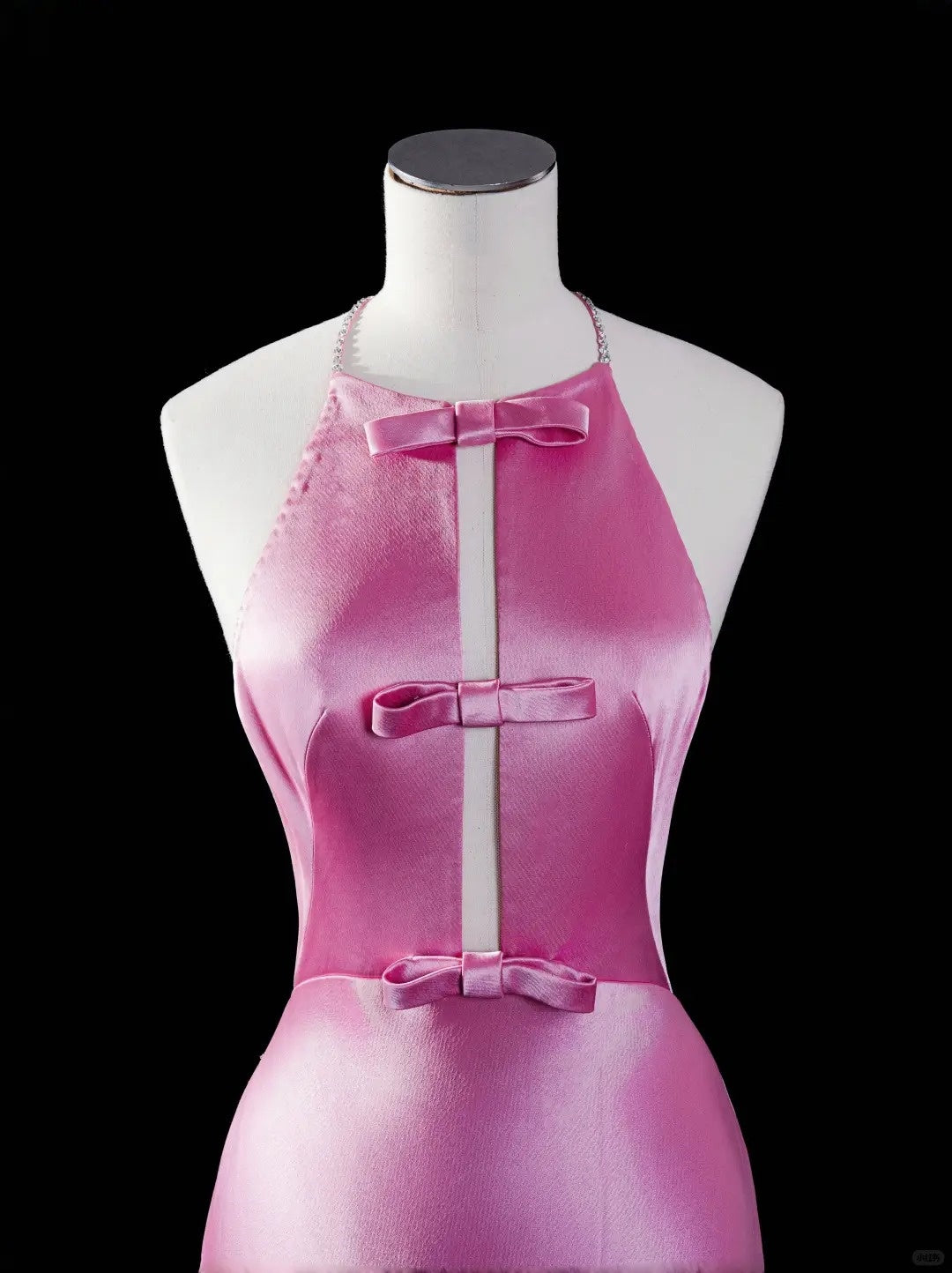 Rosa Mode Trägerloses Langes Satin Ballkleid Abendkleid Partykleid nv4356