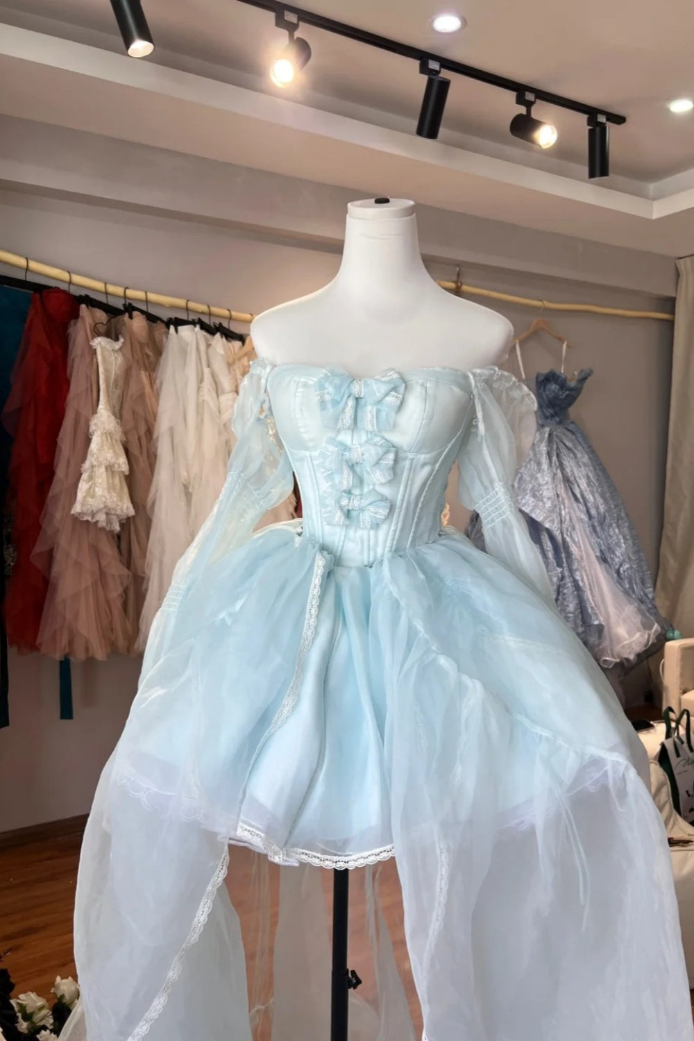 New short tulle princess dress, birthday dress, back-to-school dress NV6645