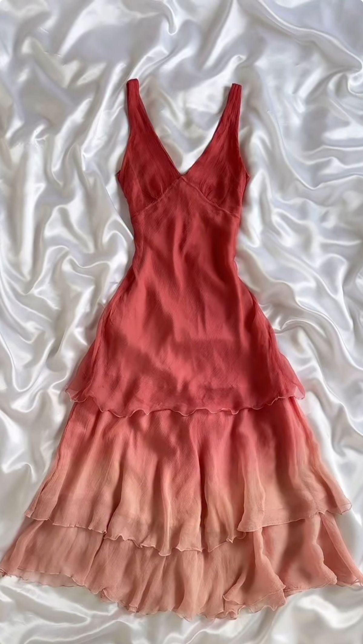 NiceVestidos-Red and pink gradient fairy unique homecoming dress nv5458