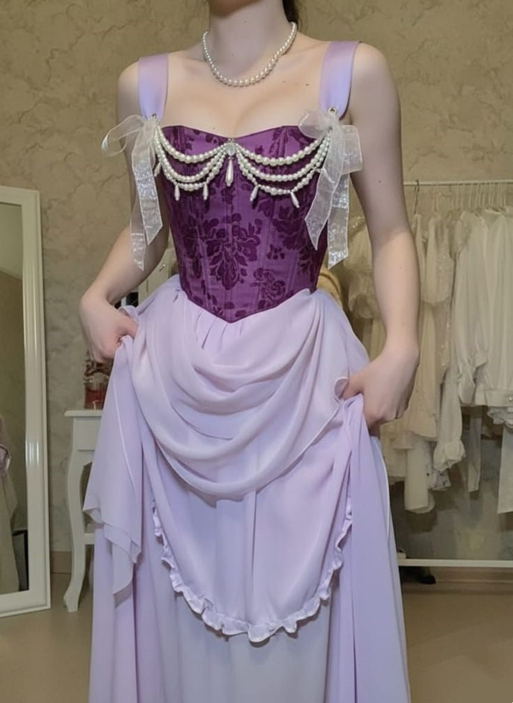 Retro New Style Long Dress Birthday Dress Beautiful Dress NV6497