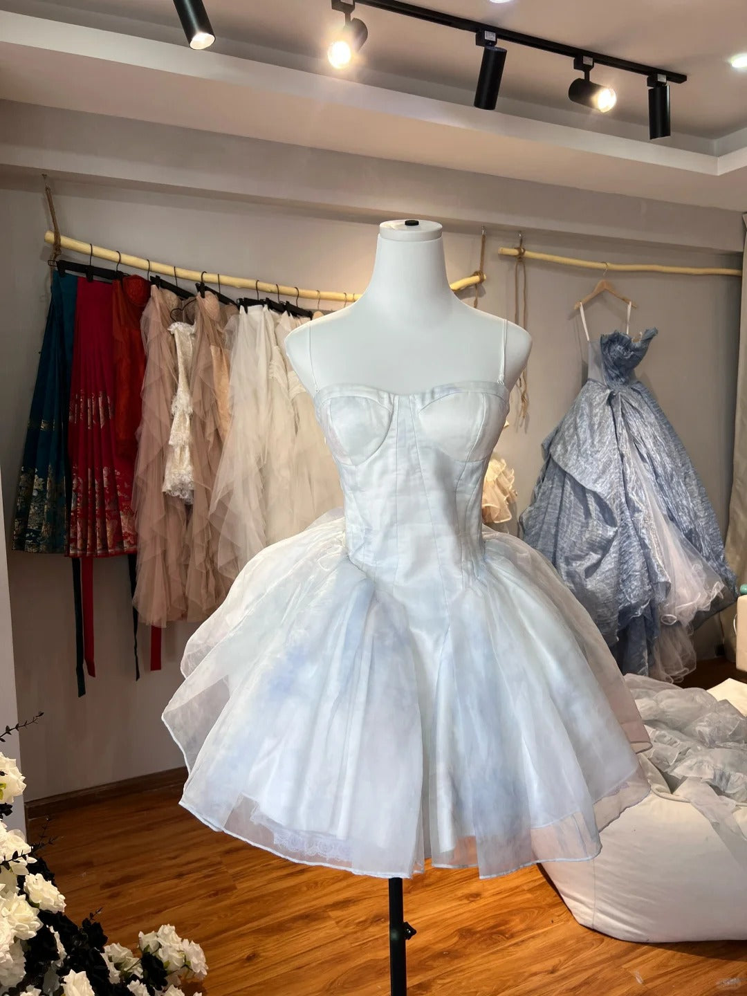 Neues kurzes Tüll-Prinzessinnenkleid, Geburtstagskleid, Schulkleid NV6646