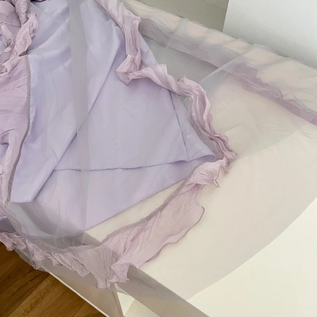 Purple sweet long chiffon homecoming dress prom dress evening dress birthday dress nv4639