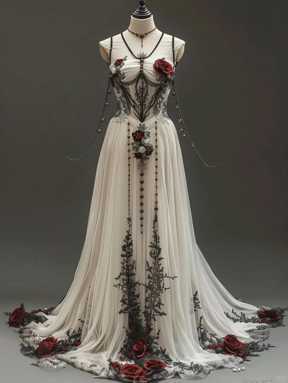 Robe de soirée sirène blanche, sexy, magnifique, élégante, florale, perlée, longue, en tulle, coupe ajustée, longueur au sol, robe de bal, robe de soirée, robe de mariée, nv4132
