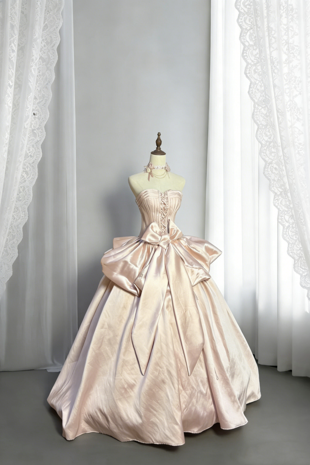 Vintage Princess Dress with Large Bow Detail NV6748