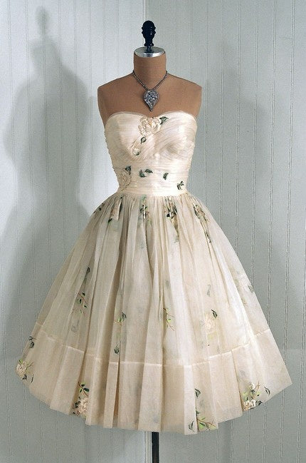 NiceVestidos-Sweet Floral Elegant Short Tulle Homecoming Dress Birthday Dress nv5507