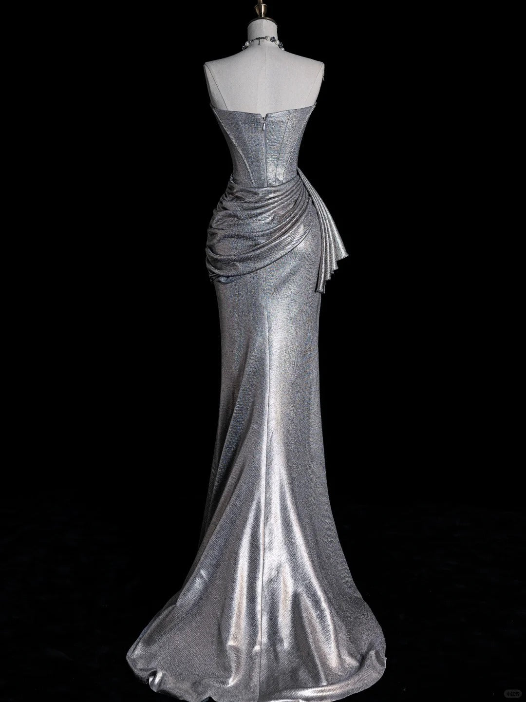 ✨Silver Shiny Elegant Gorgeous Long Sequin Mermaid Slim Floor-Length Ball Gown Evening Gown Party Dress nv4201