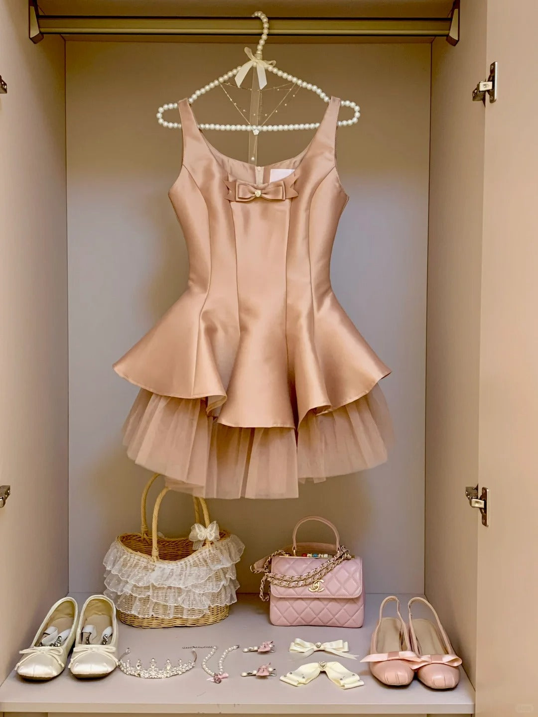 Pink Fashion Short Satin Homecoming Dress Birthday Party Dress nv5315