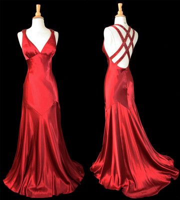 Rotes, elegantes V-förmiges, bodenlanges Satin-Ballkleid mit Schleppe, Abendkleid, Geburtstagspartykleid, Ballkleid, NV3950