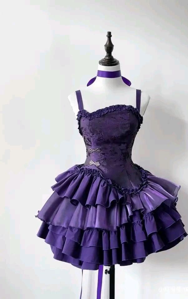 Robe de soirée courte violette élégante pour la rentrée scolaire nv4902