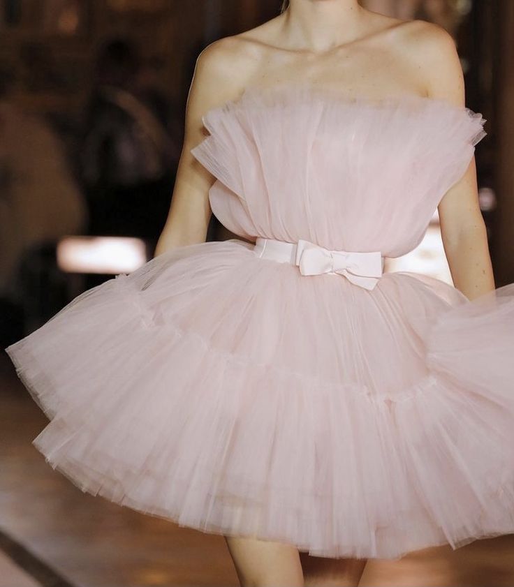 Robe de soirée courte en tulle rose à la mode, tenue de fête d'anniversaire, nv4888