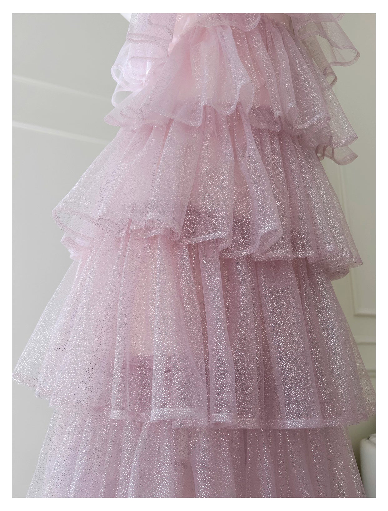 NiceVestidos-Homecoming Dress Pink Mesh Sling Cake French Birthday Party Dress Dress For Women nv5558