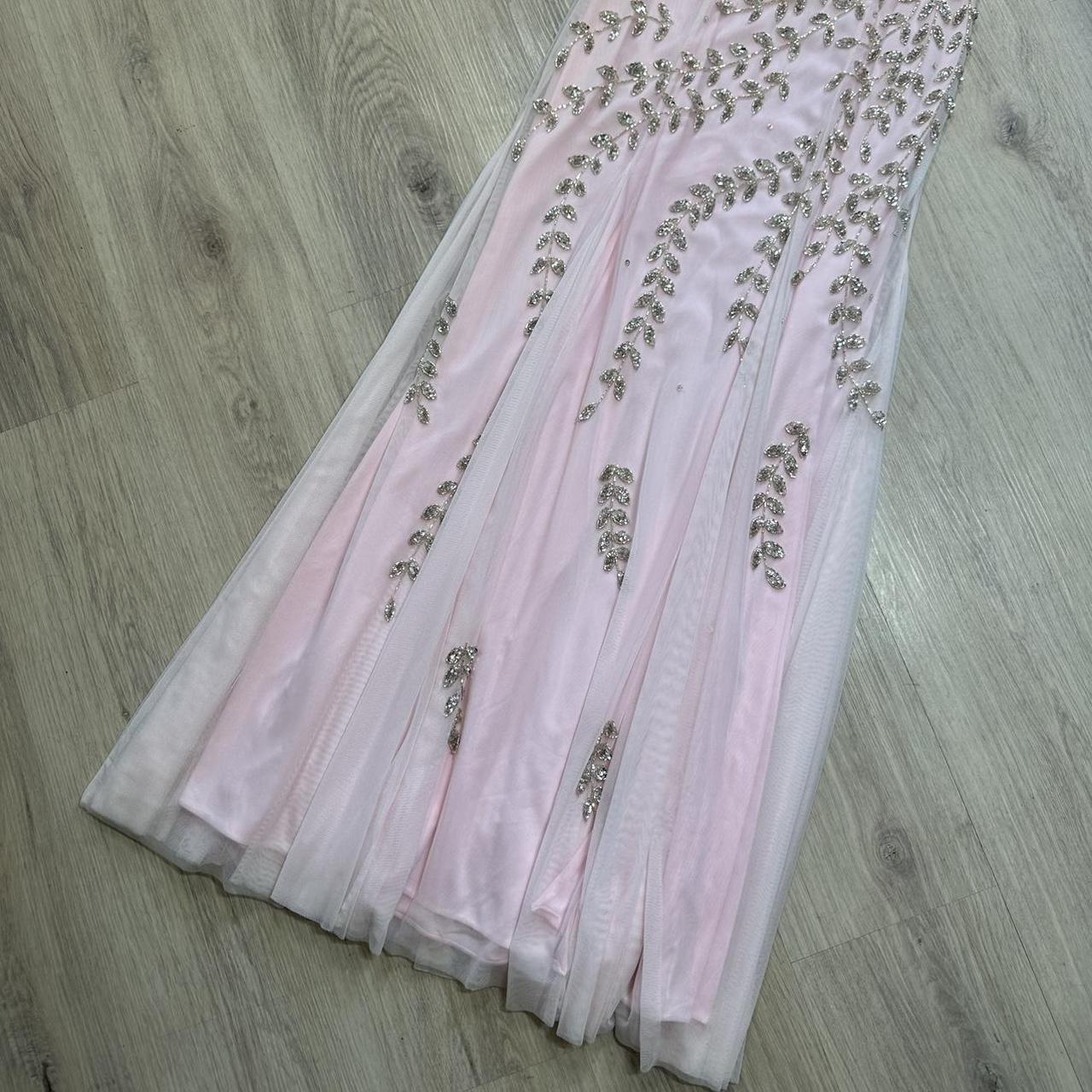NiceVestidos-Pink beautiful exquisite beaded long chiffon formal prom dress nv5451