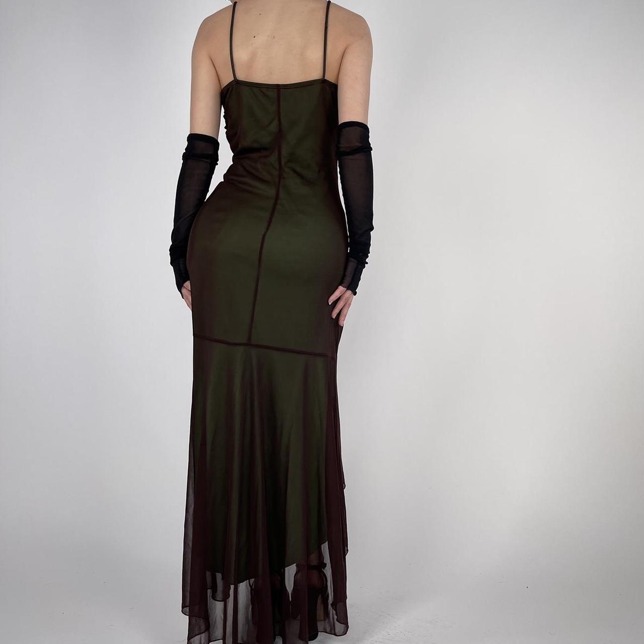 Green simple retro fashion spaghetti straps long elegant tulle ball gown evening dress party dress prom dress nv3753