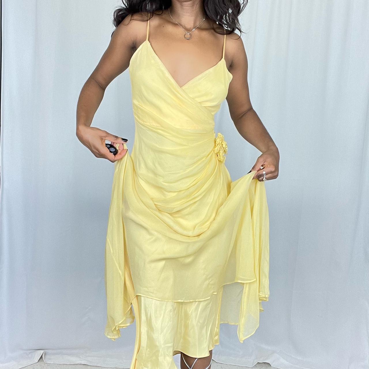 NiceVestidos – Gelbes mittellanges Homecoming-Kleid, Ballkleid NV5691