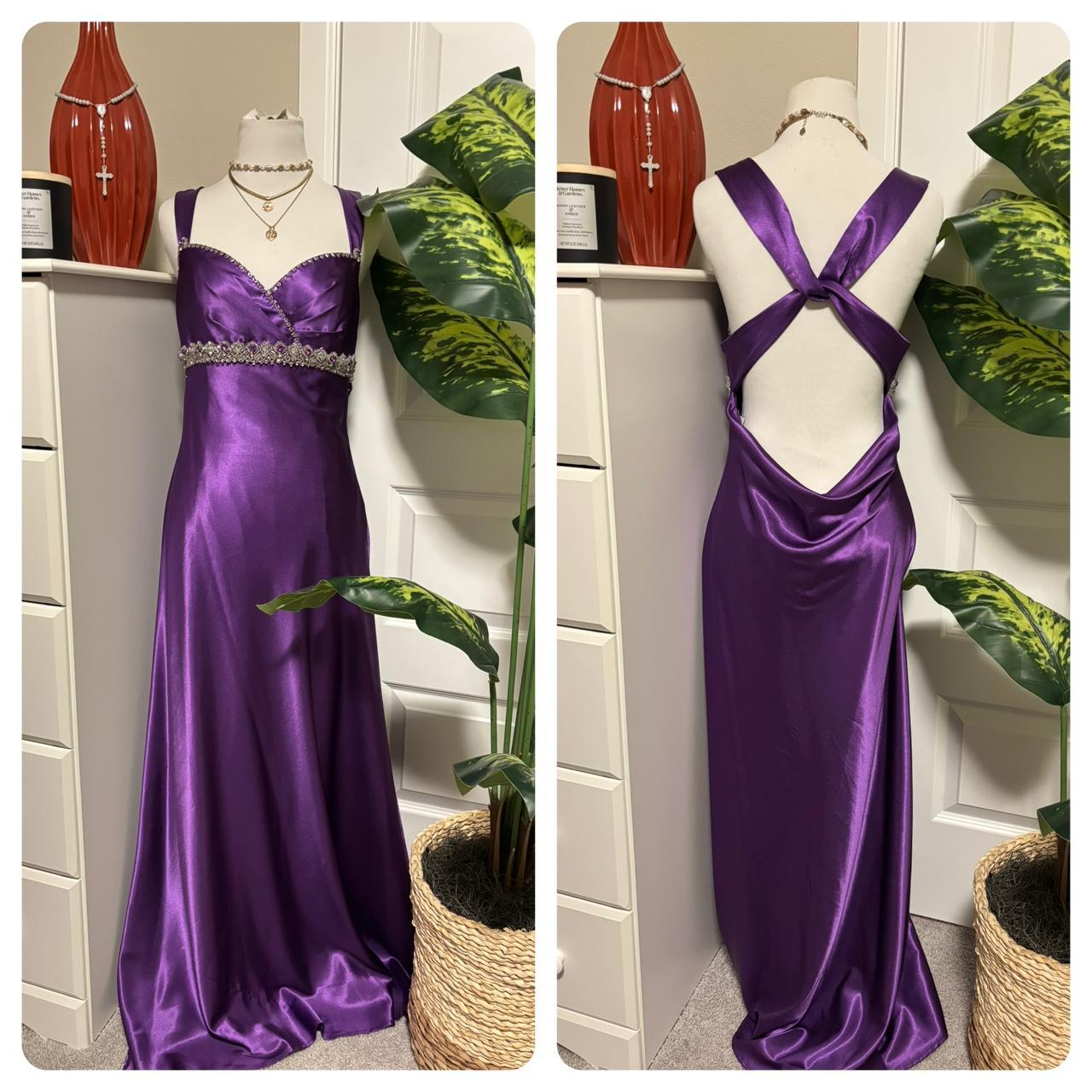 Purple vintage fashion exquisite beaded long satin floor-length ball gown, evening dress, party dress nv3704