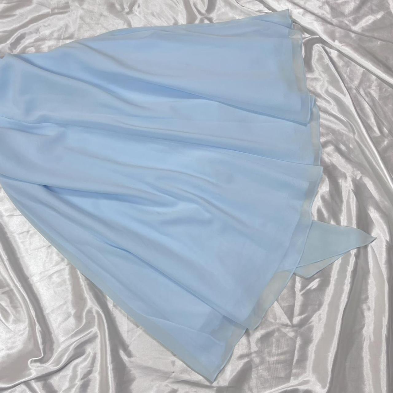 Light blue short chiffon ball gown fairy homecoming formal dress nv4465