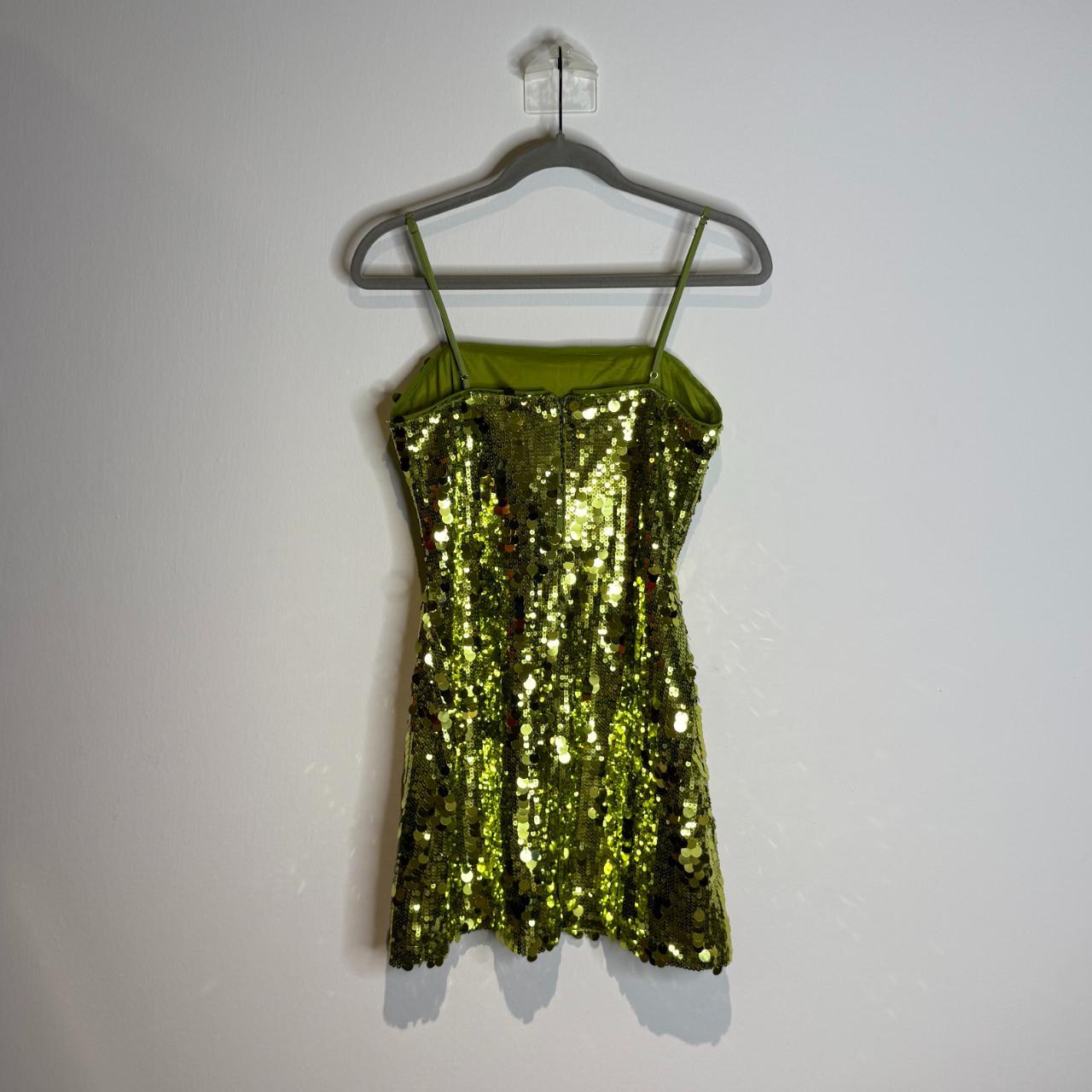 Grünes, glänzendes Paillettenkleid für den Heimkehrbereich, kurzes Cocktailpartykleid, NV4617