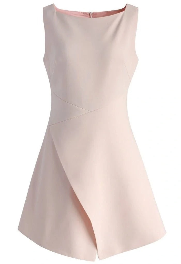 Rosa Homecoming-Kleid, kurzes Satin-Ballkleid, Abendkleid, nv4387