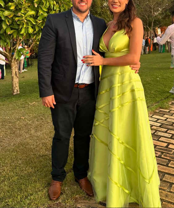 Grünes Satin-Ballkleid mit V-Ausschnitt und A-Linie, Abendkleid nv1162