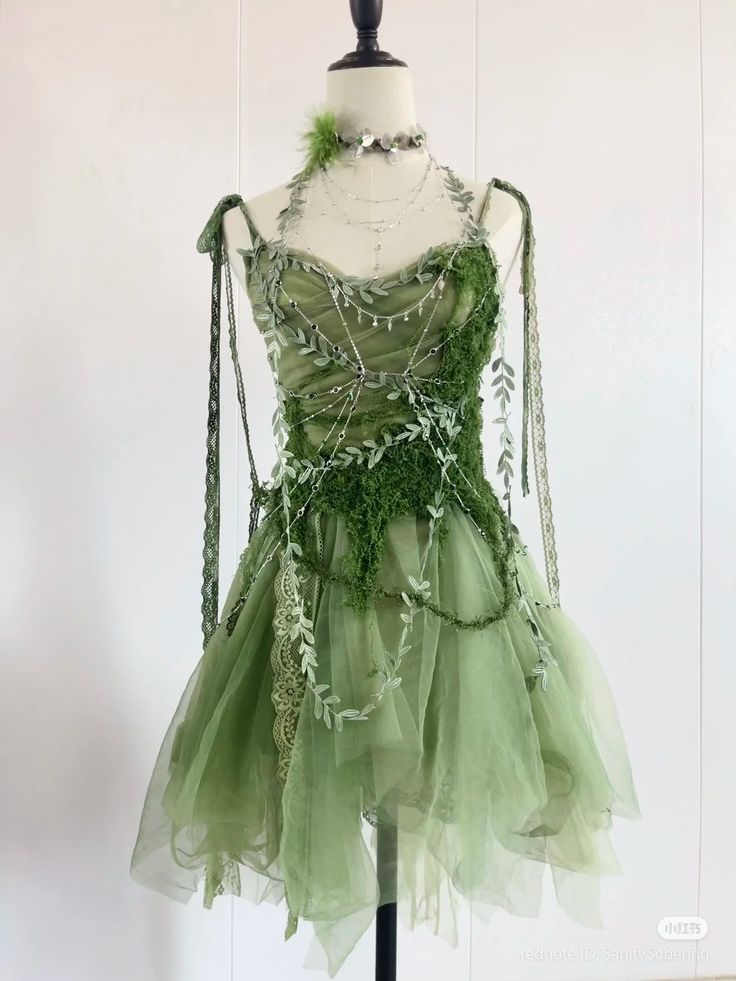 Green exquisite short chiffon fairy homecoming dress birthday party dress nv5285