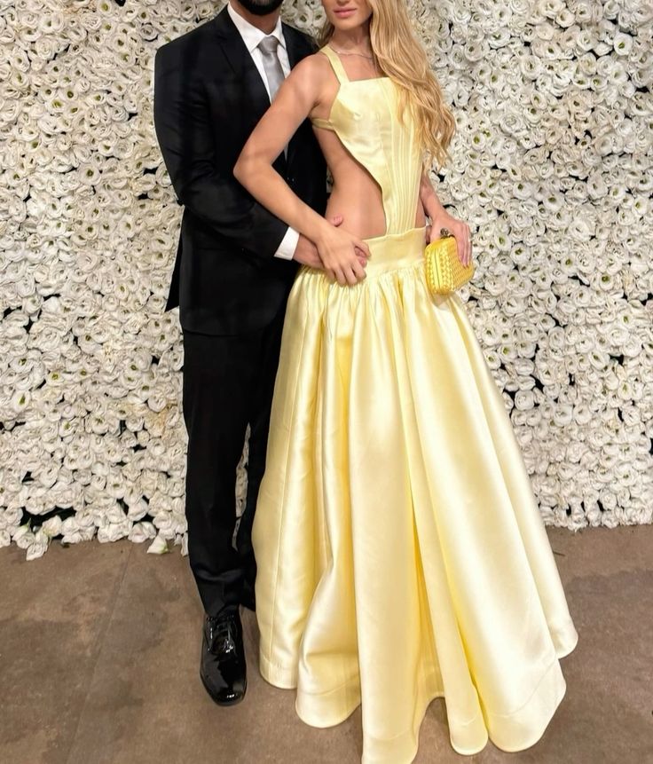 Yellow fashion halter waist long backless bow elegant prom dress evening dress party dress nv4682