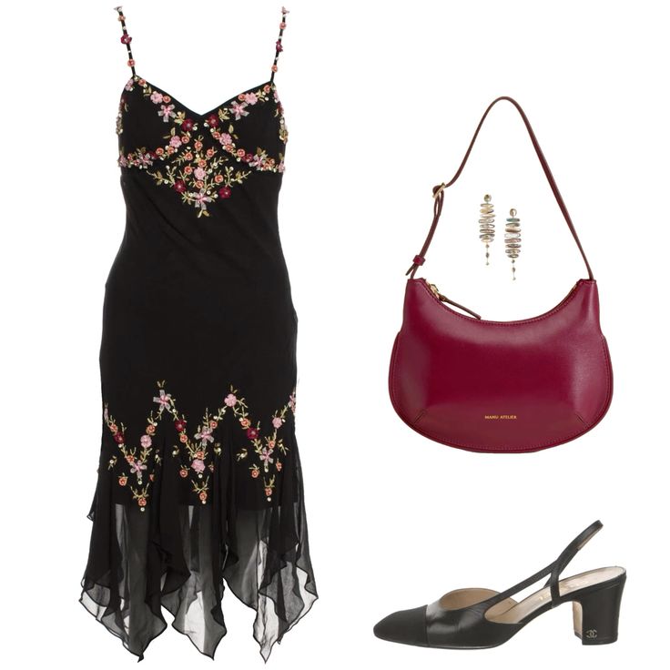 NiceVestidos - Schwarzes, kurzes/mittellanges, einzigartiges Homecoming-Kleid mit Blumenmuster, nv5461