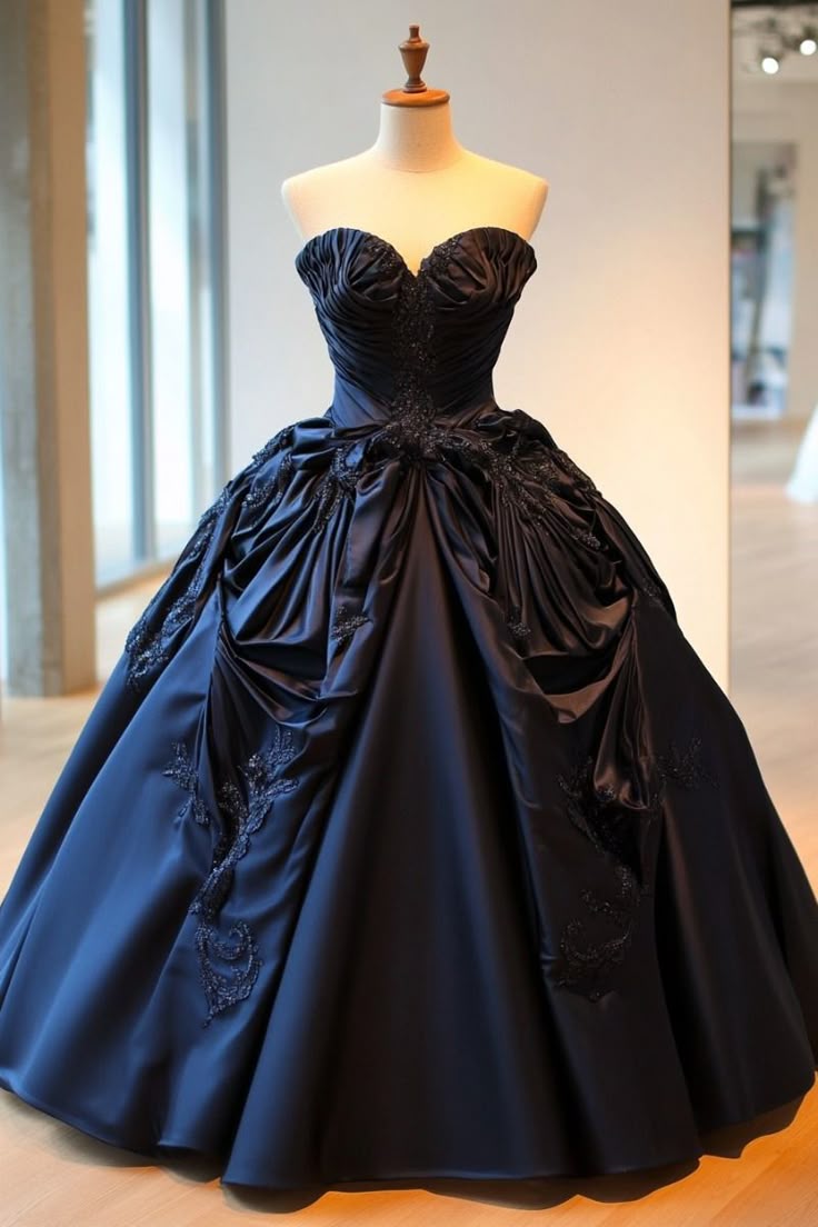 NiceVestidos-Schwarzes langes Ballkleid im Retro-Stil NV6111