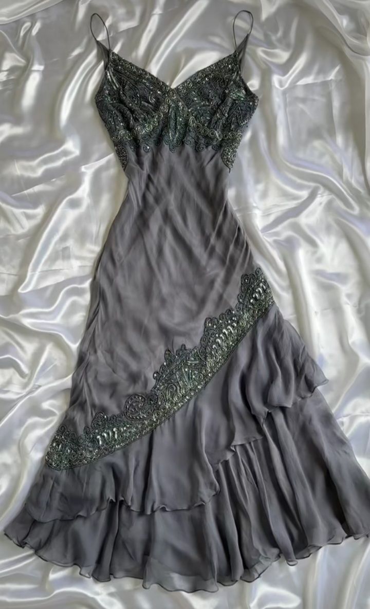 Gray ruffle chiffon homecoming dress birthday party dress prom dress nv5369