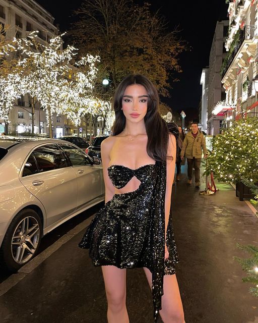 Black stylish unique dazzling charming sequined beaded short mini evening dress homecoming dress party dress nv2336