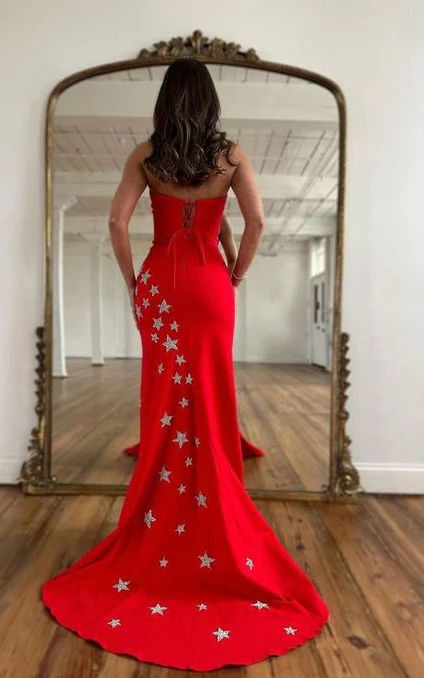 Red Sexy Long Prom Dresses,Hoco Dresses, Party Dresses nv1030