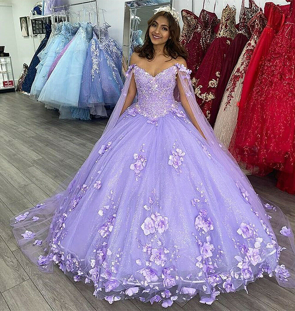 3D Flowers Ball Gown Quinceanera Dresses Corset Back Sweet 15 Prom Par – NiceVestidos 3D Flowers Ball Gown Quinceanera Dresses Corset Back Sweet 15 Prom Par – NiceVestidos