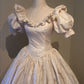 NiceVestidos--White Princess Satin Long Ball Gown Simple Wedding Dress NV5827
