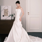 Strapless Satin Mermaid Wedding Dress Long Train Bridal Gown  NV7217
