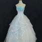 Light blue off-the-shoulder prom dress party dress sweet 16 years old dress evening gown nv4279