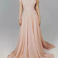 Pink exquisite pearl beading beaded long tulle elegant ball gown evening dress nv2954