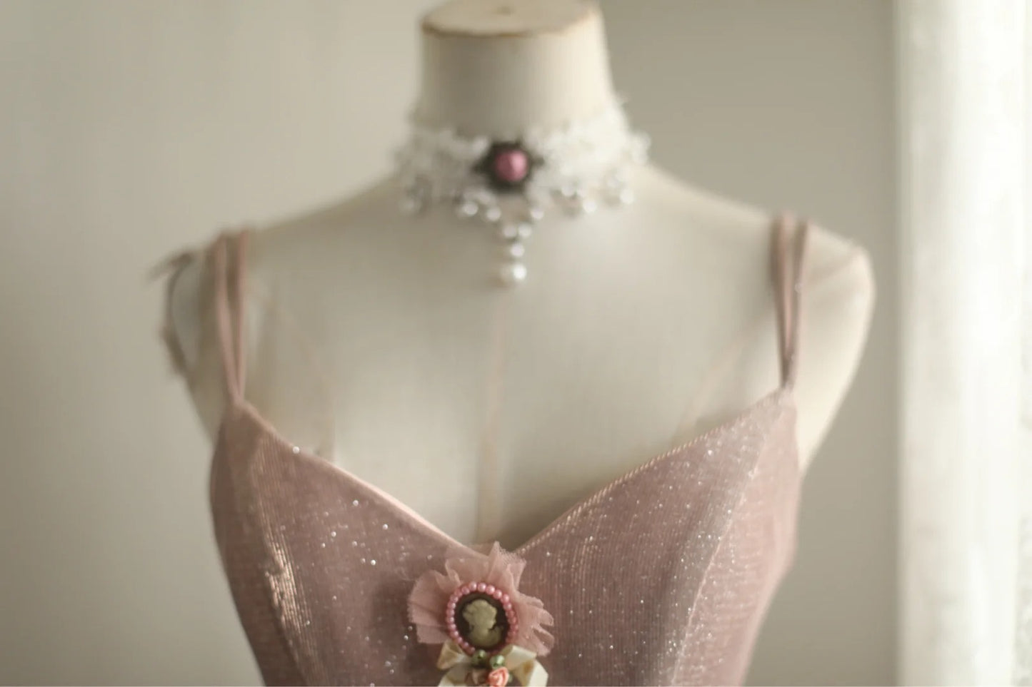 Shining Girl Pink Princess Long Satin Prom Dress Evening Dress Party Dress nv4693