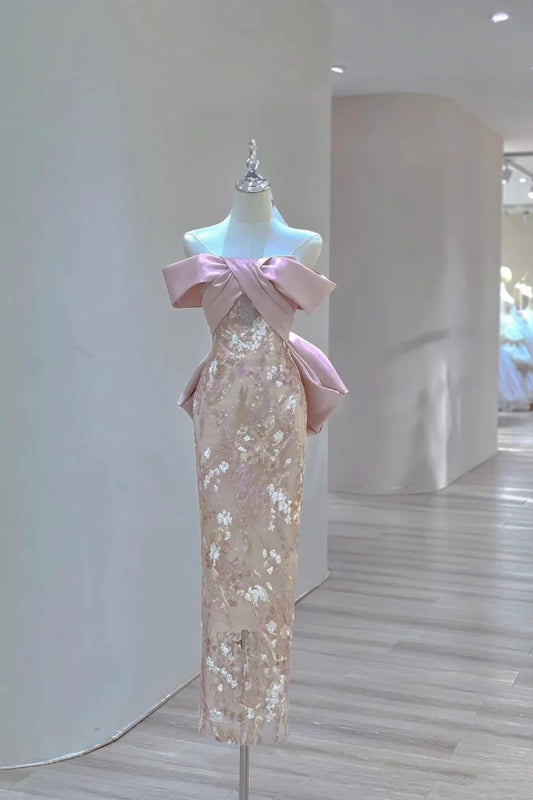 Customized Size and Color New Fashionable High End Long Dress NV6488