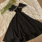 White/Green/Black simple elegant cape style embroidered long Prom Dress evening dress party dress nv2421